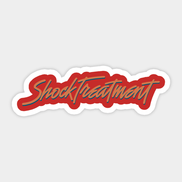 Shock Treatment Sticker by shockyhorror